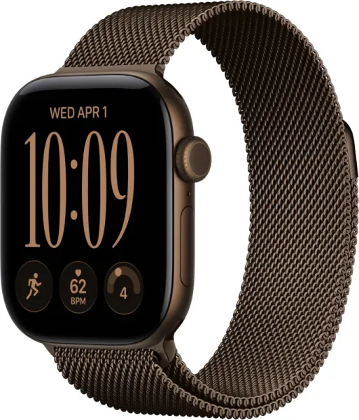 Apple Watch Series 12 46mm Aluminium Dark Bronze Case with Dark Bronze Milanese Loop M/L
